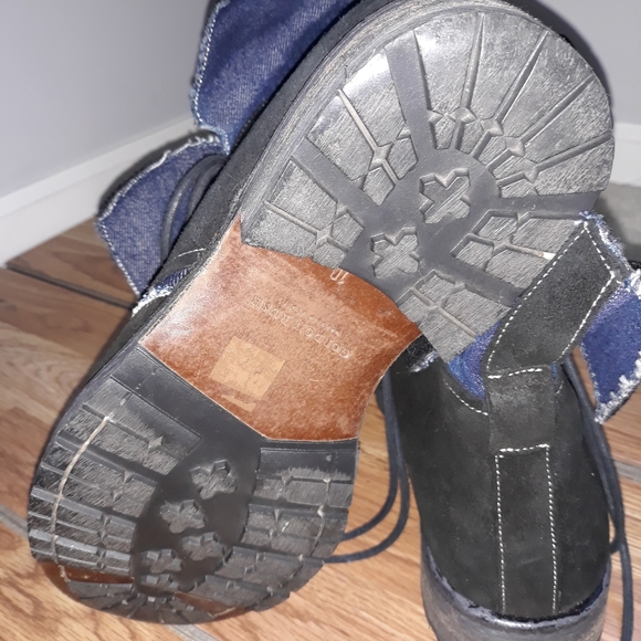 Gordon Rush suede and denim boots. Size 10 - Picture 4 of 9